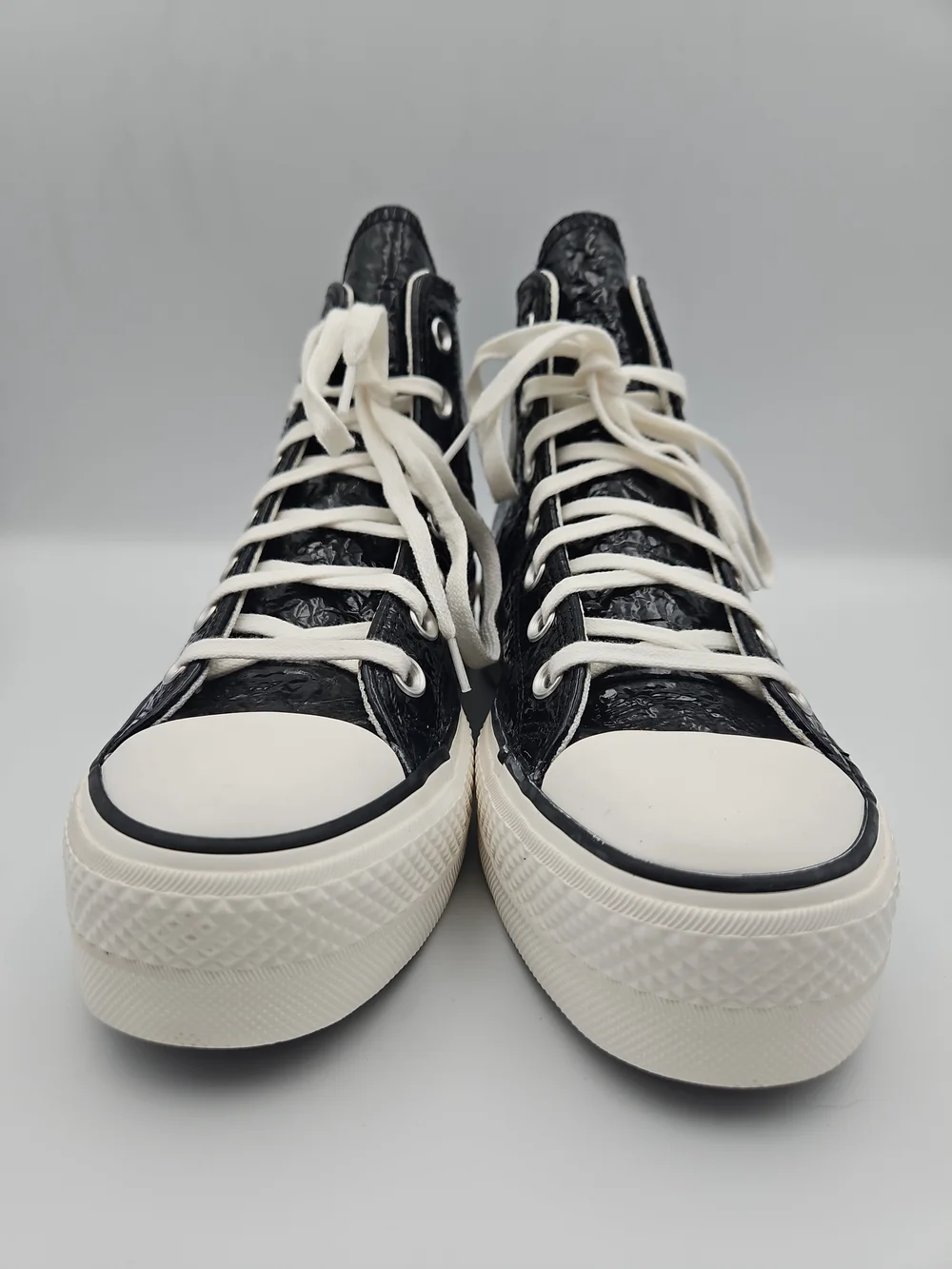 Converse Black High-Top Platform Sneakers
